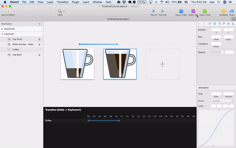 This is how to export code to HTML/JS/CSS for Sketch designs