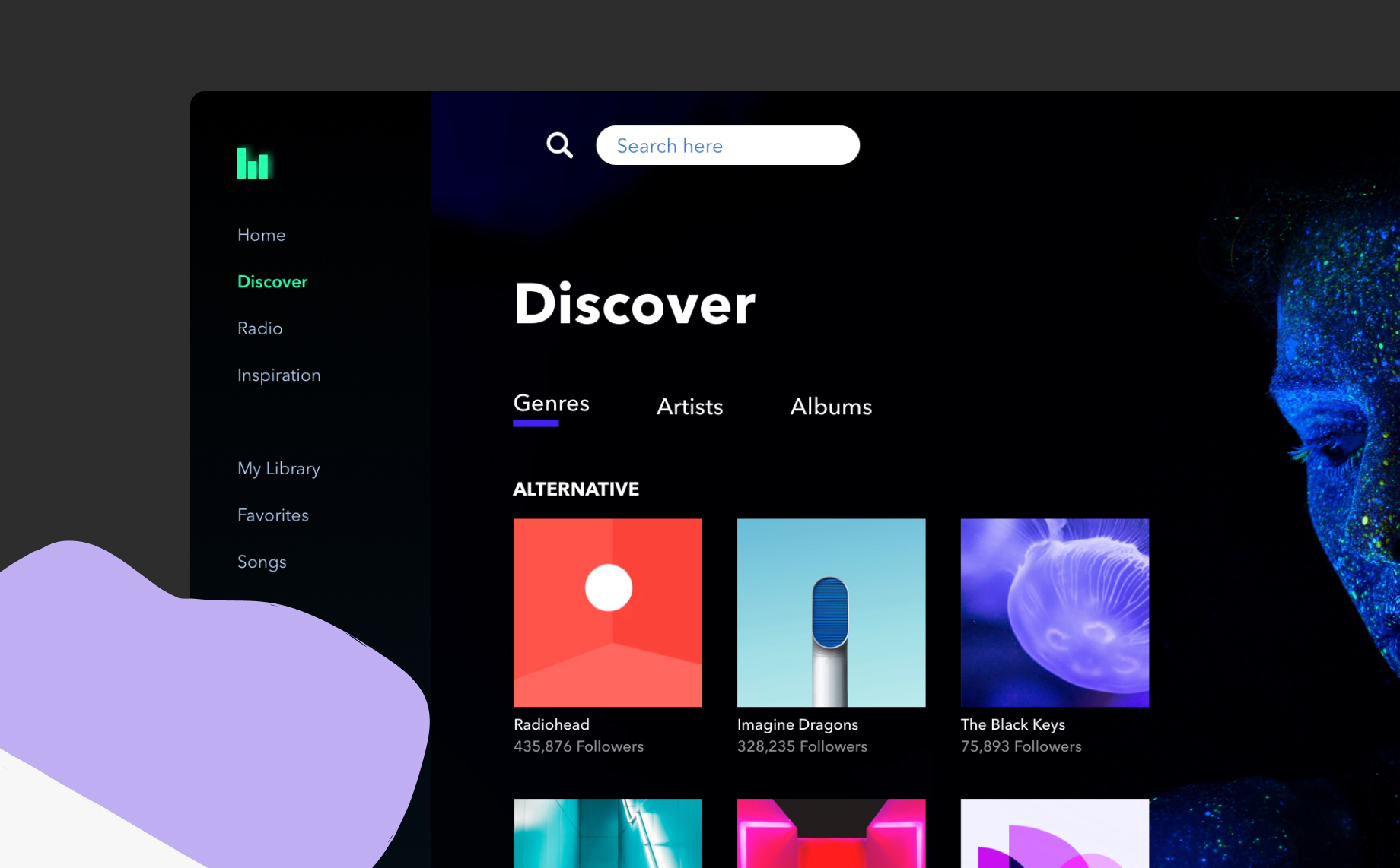 How to Create a Spotify-inspired Prototype Using Sketch & Anima