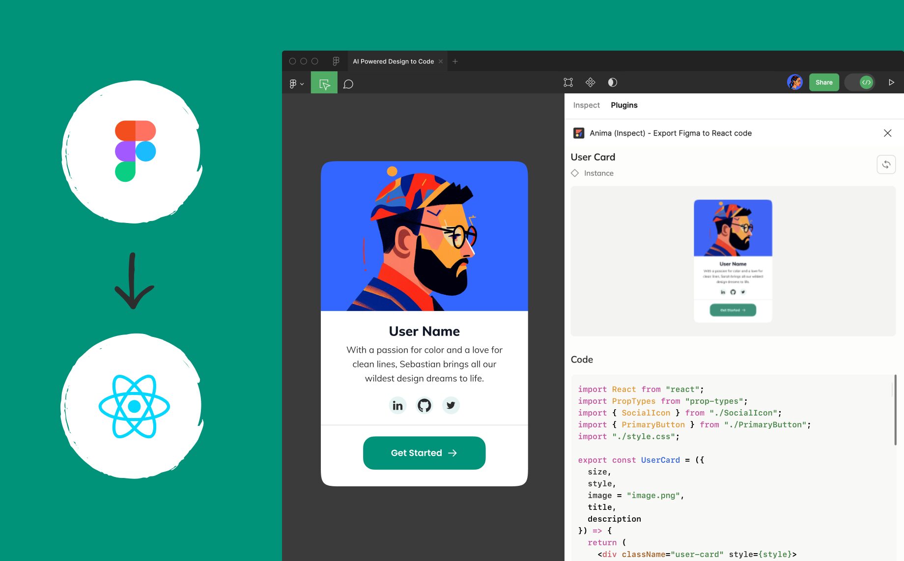 Exporter un composant Figma vers React