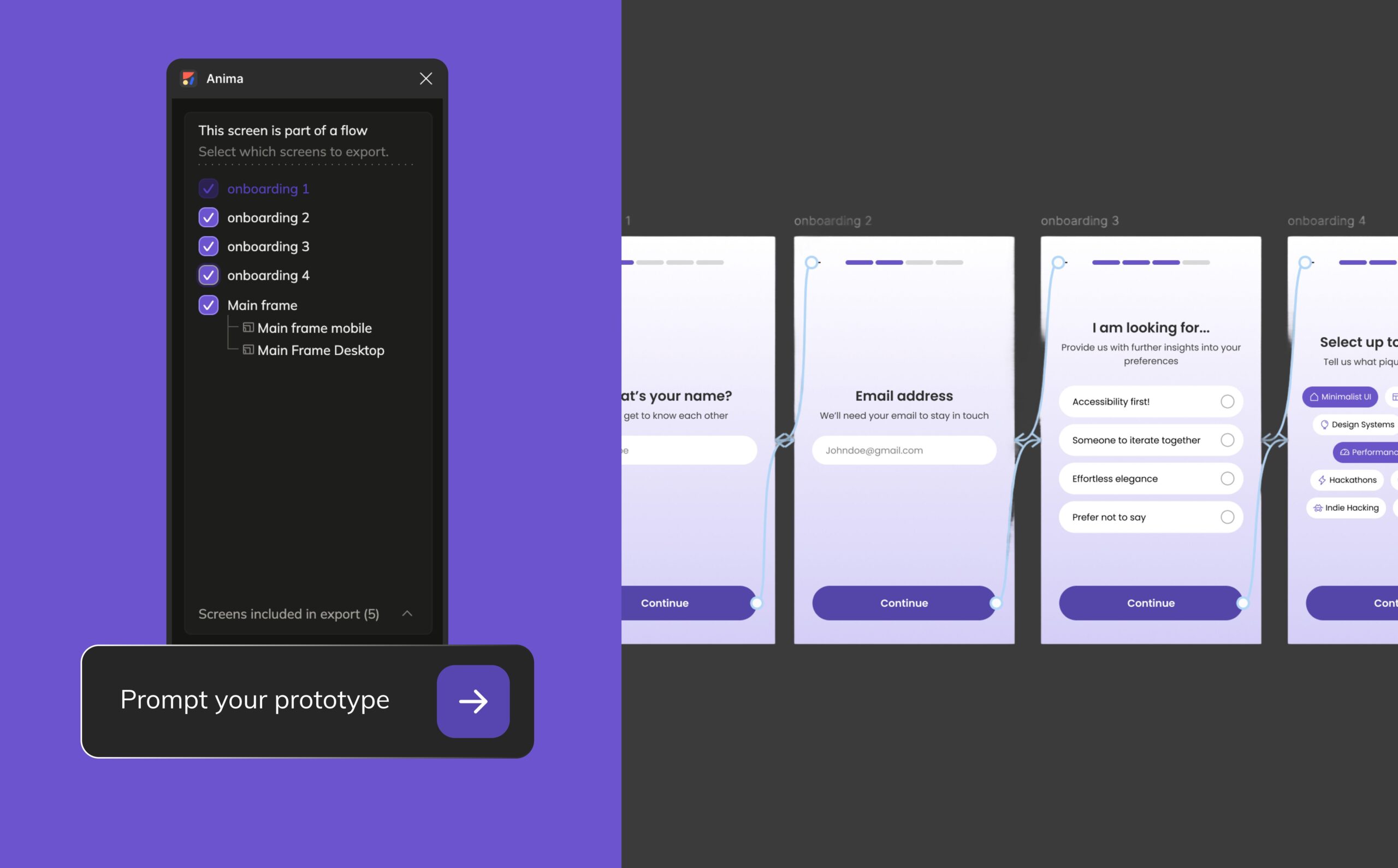 Vibe code full prototypes