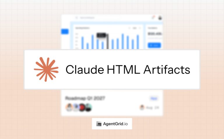 Claude Artifacts: share and publish HTML artifacts with AgentGrid.io