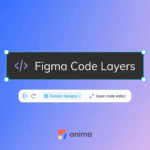 Figma Code Layers cover with Anima logo